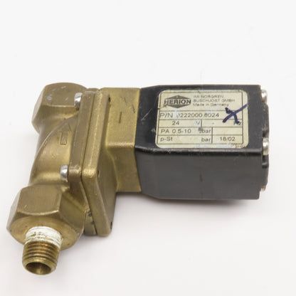 Herion 8222000.8024 1/4" NPT 24V Solenoid Valve