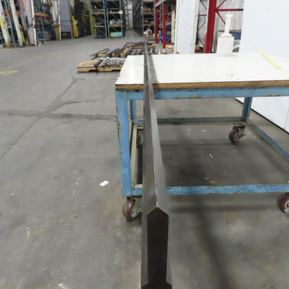 96-1/2" Press Brake 90° Forming Angle Die Block 1/2" Tang 4-3/8" Ht x 5/8" Thick
