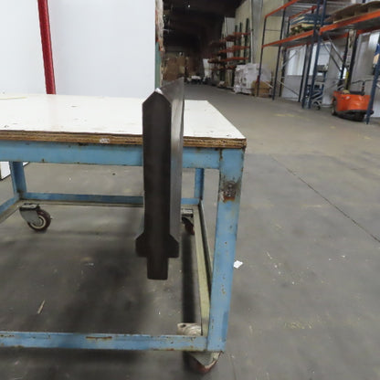 96-1/2" Press Brake 90° Forming Angle Die Block 1/2" Tang 4-3/8" Ht x 5/8" Thick