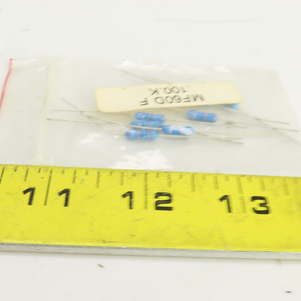 KOA MF60D F 100.0 K Leaded Resistor Precision Metal Film Lot Of 7