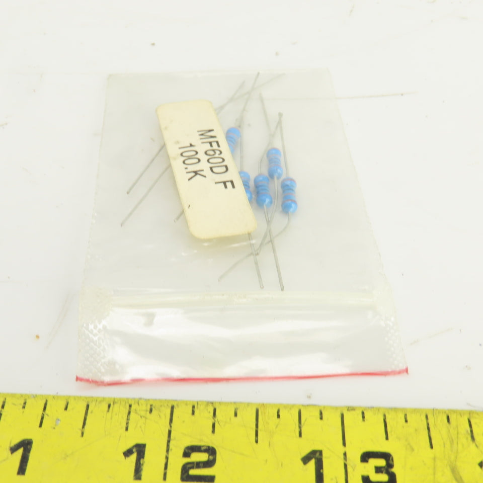 KOA MF60D F 100.0 K Leaded Resistor Precision Metal Film Lot Of 7