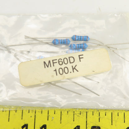KOA MF60D F 100.0 K Leaded Resistor Precision Metal Film Lot Of 7