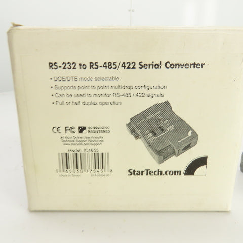 Star Tech RS-232 to RS-485/422 Serial Interface Converter W/PW1-09A06-002