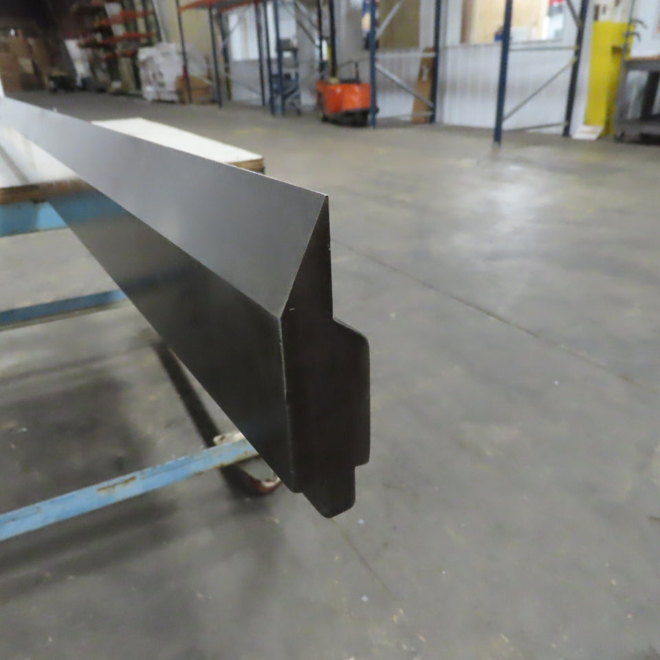 96-1/8" Press Brake 30° Forming Angle Die Block  4-1/4" Ht x 1-1/8" Thick