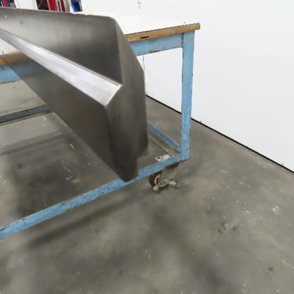 96-1/8" Press Brake 30° Forming Angle Die Block  4-1/4" Ht x 1-1/8" Thick