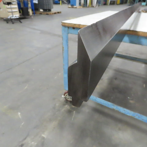 96-1/8" Press Brake 30° Forming Angle Die Block  4-1/4" Ht x 1-1/8" Thick