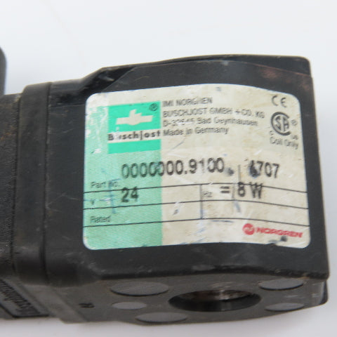 IMI Norgren 0000000.9100 Valve Coil 24V 8W