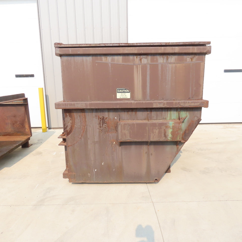 McClain Stationary Trash Compactor W/10 Cubic Yard Dumpster 200/400V 3Ph