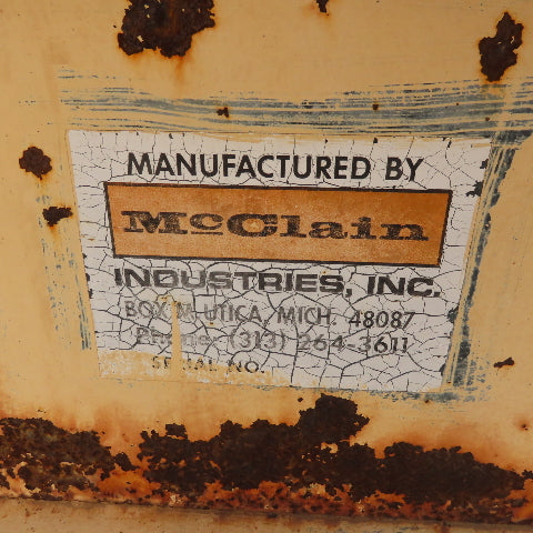 McClain Stationary Trash Compactor W/10 Cubic Yard Dumpster 200/400V 3Ph