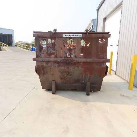 McClain Stationary Trash Compactor W/10 Cubic Yard Dumpster 200/400V 3Ph