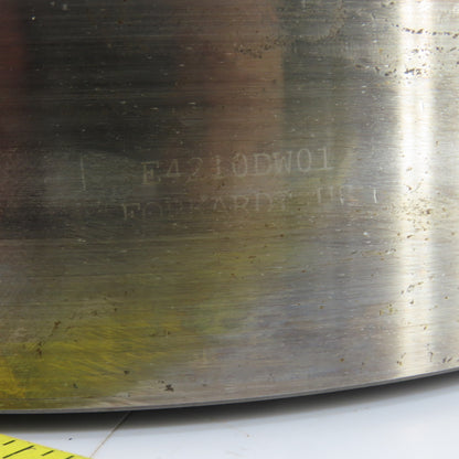Forkardt Lathe Chuck Adapter Back Plate 10" OD 6-3/4" Hole Centers 2-1/4" W