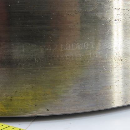 Forkardt Lathe Chuck Adapter Back Plate 10" OD 6-3/4" Hole Centers 2-1/4" W