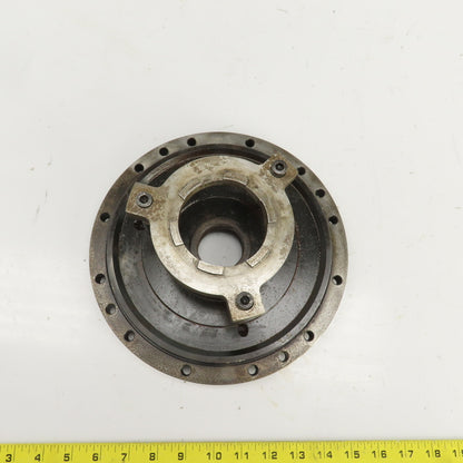Forkardt E4210D Lathe Adapter Back Plate Scroll Cover 10" OD 1-3/4" Thru Hole