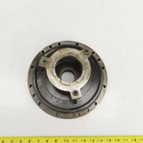 Forkardt E4210D Lathe Adapter Back Plate Scroll Cover 10" OD 1-3/4" Thru Hole