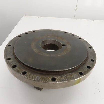 Forkardt E4210D Lathe Adapter Back Plate Scroll Cover 10" OD 1-3/4" Thru Hole