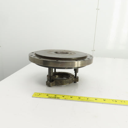 Forkardt E4210D Lathe Adapter Back Plate Scroll Cover 10" OD 1-3/4" Thru Hole