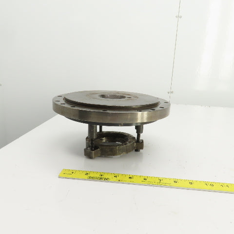 Forkardt E4210D Lathe Adapter Back Plate Scroll Cover 10" OD 1-3/4" Thru Hole