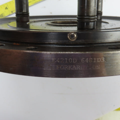 Forkardt E4210D Lathe Adapter Back Plate Scroll Cover 10" OD 1-3/4" Thru Hole