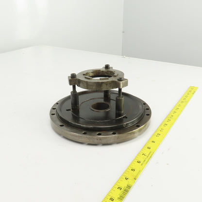 Forkardt E4210D Lathe Adapter Back Plate Scroll Cover 10" OD 1-3/4" Thru Hole