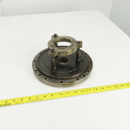 Forkardt E4210D Lathe Adapter Back Plate Scroll Cover 10" OD 1-3/4" Thru Hole
