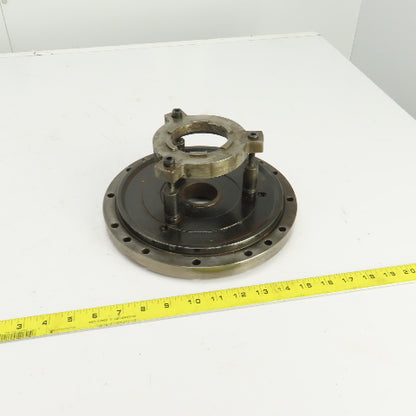 Forkardt E4210D Lathe Adapter Back Plate Scroll Cover 10" OD 1-3/4" Thru Hole