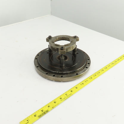 Forkardt E4210D Lathe Adapter Back Plate Scroll Cover 10" OD 1-3/4" Thru Hole
