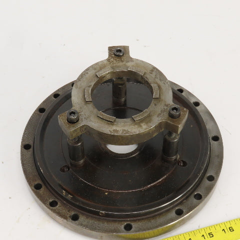 Forkardt E4210D Lathe Adapter Back Plate Scroll Cover 10" OD 1-3/4" Thru Hole
