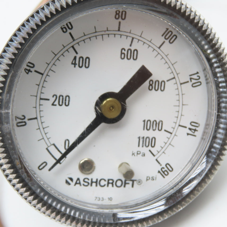 Ashcroft 0-160 PSI Remote Mounted Pressure Gauge 24" Probe