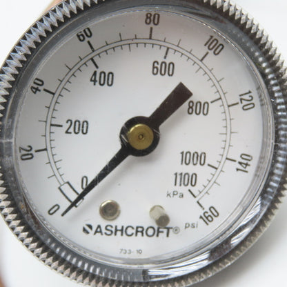 Ashcroft 0-160 PSI Remote Mounted Pressure Gauge 24" Probe