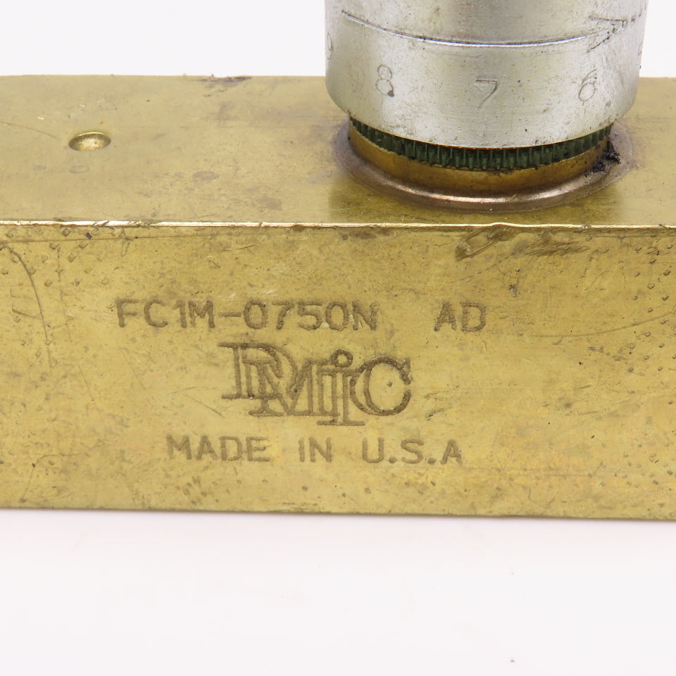 DMIC FC1M-0750N 3/4" Hydraulic Flow Control Valve 2000PSI 25GPM