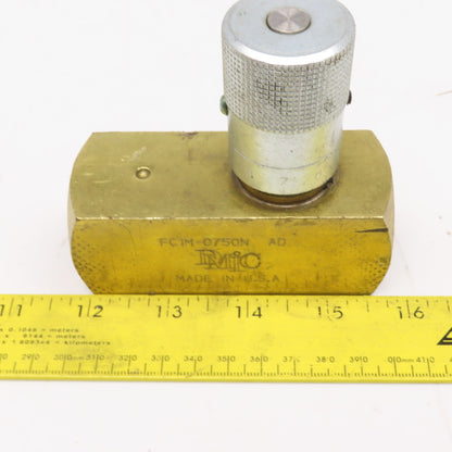 DMIC FC1M-0750N 3/4" Hydraulic Flow Control Valve 2000PSI 25GPM