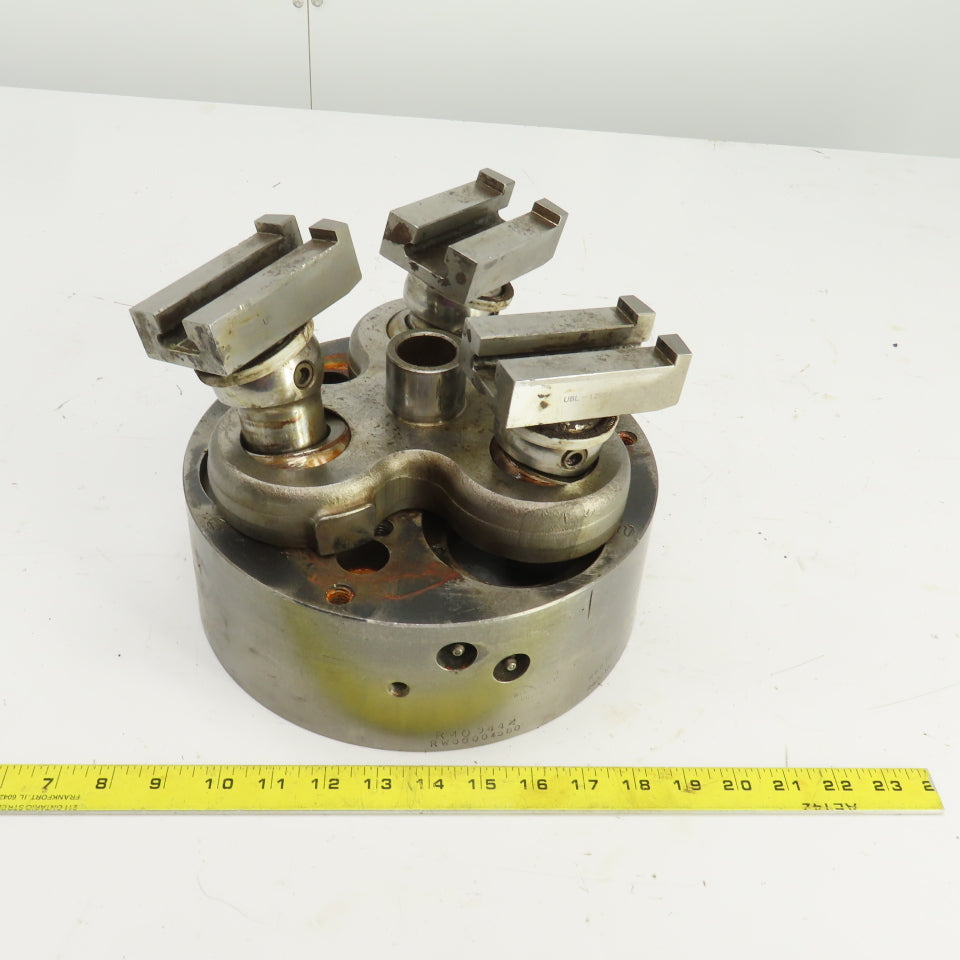 Forkardt UBL-12851-B Woodworth 10" 3 Jaw Chuck W/Modified Plate Parts/Repair