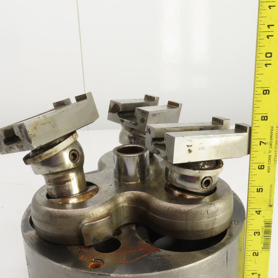 Forkardt UBL-12851-B Woodworth 10" 3 Jaw Chuck W/Modified Plate Parts/Repair