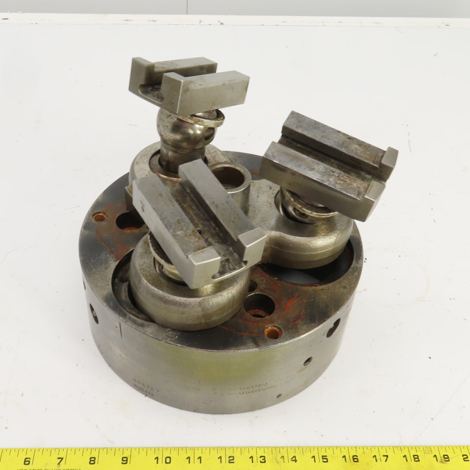 Forkardt UBL-12851-B Woodworth 10" 3 Jaw Chuck W/Modified Plate Parts/Repair