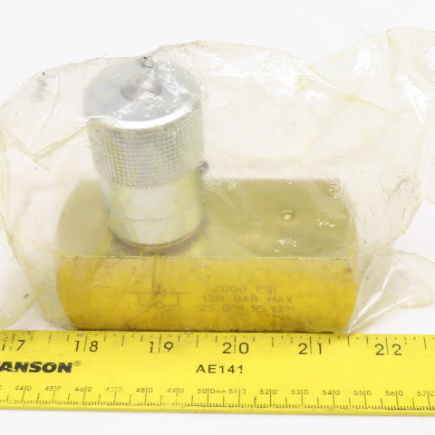 DMIC FC1M-0750N 3/4" Hydraulic Flow Control Valve 2000PSI 25GPM