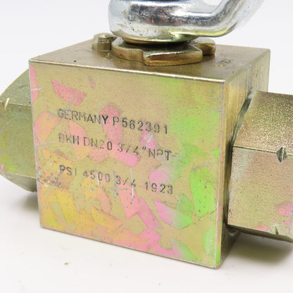 BKH DN20 Donaldson Replacement 3/4" Hydraulic Ball Valve 4500 PSI