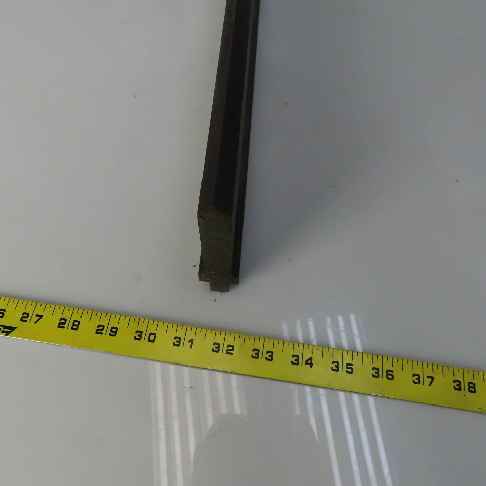 34-1/8" Press Brake 90° Forming Angle Die Block 1/2" Tang 4-5/8"Ht. 7/8" Thick