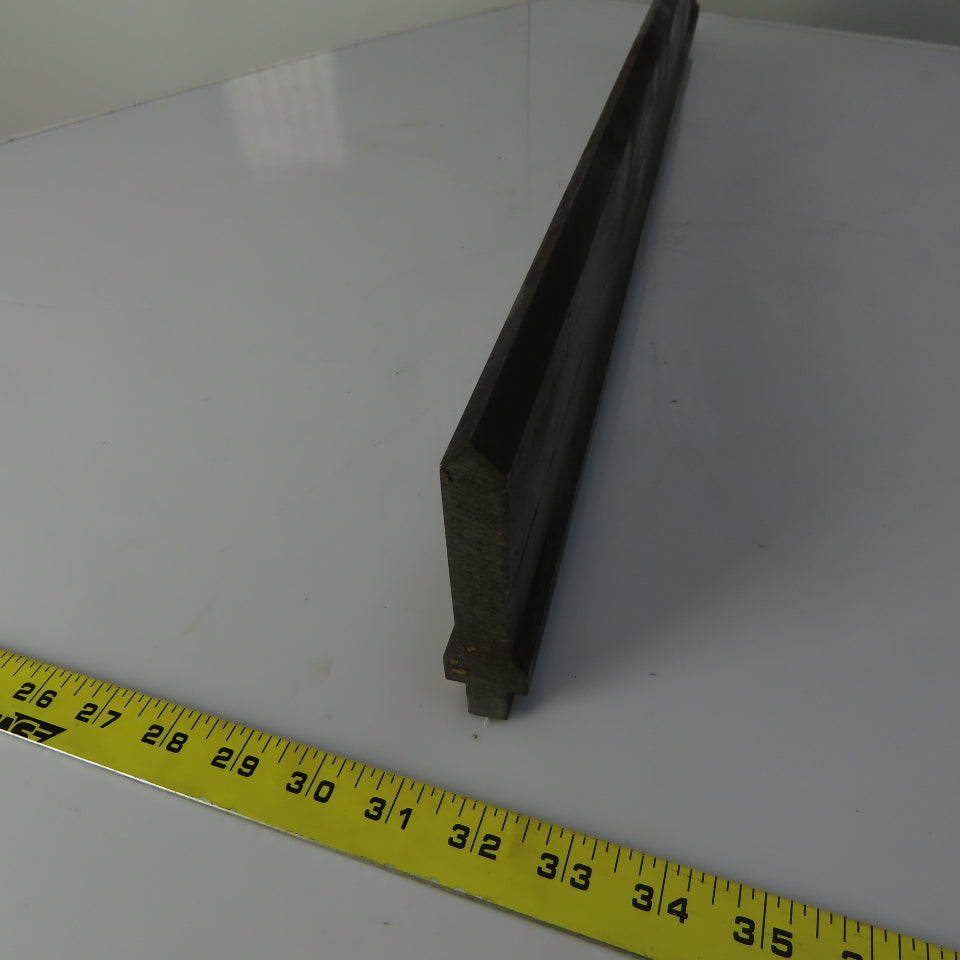 34-1/8" Press Brake 90° Forming Angle Die Block 1/2" Tang 4-5/8"Ht. 7/8" Thick