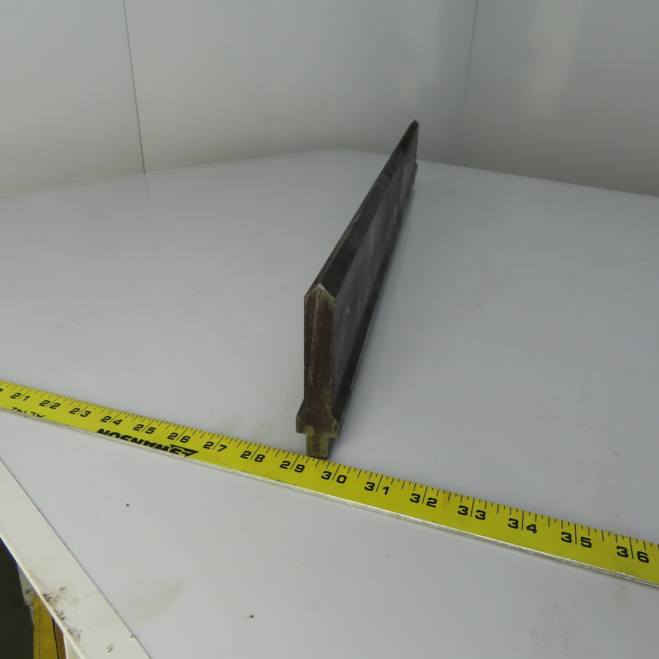 34-1/8" Press Brake 90° Forming Angle Die Block 1/2" Tang 4-5/8"Ht. 7/8" Thick