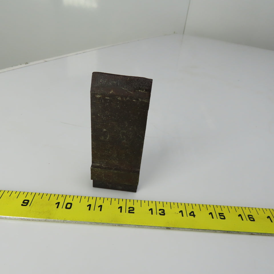 1-5/8" Press Brake 90° Forming Angle Die Block 1/2" Tang 4-1/4"Ht. 3/4" Thick