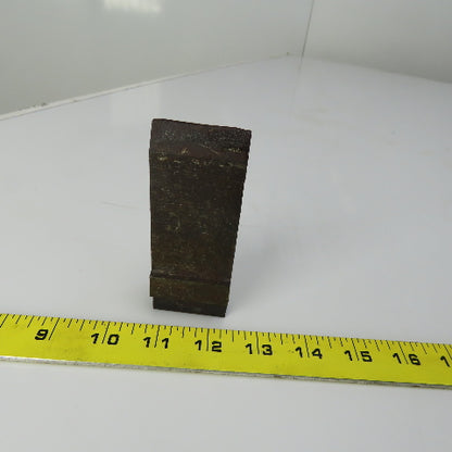 1-5/8" Press Brake 90° Forming Angle Die Block 1/2" Tang 4-1/4"Ht. 3/4" Thick