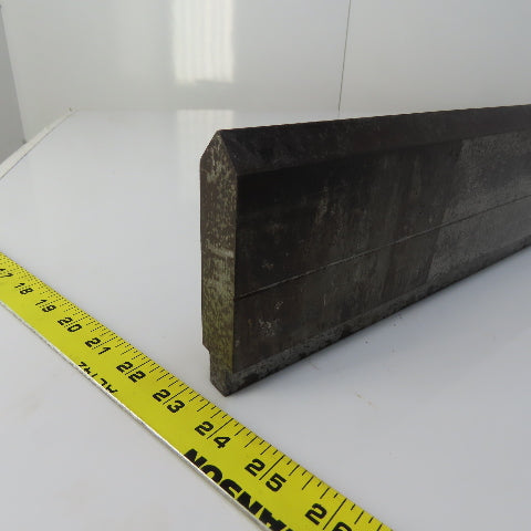 23-7/8" Press Brake 90° Forming Angle Die Block 1/2" Tang 4-1/4"Ht. 7/8" Thick