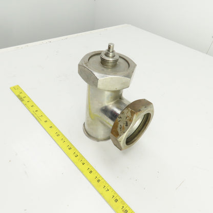 Stainless Steel 2 Way Diverter Valve 3-1/2" Flared Connections