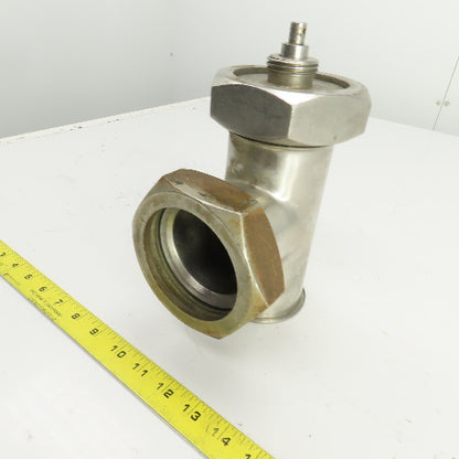 Stainless Steel 2 Way Diverter Valve 3-1/2" Flared Connections