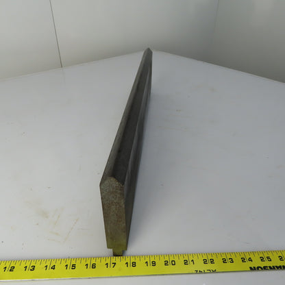 23-1/8" Press Brake 90° Forming  Angle Die Block 1/2" Tang 5-1/2" Ht 1" Thick