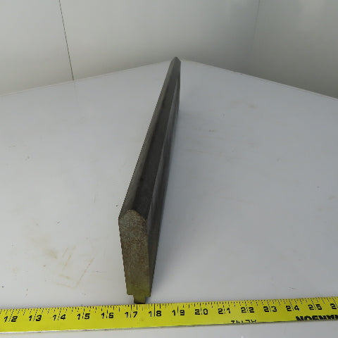 23-1/8" Press Brake 90° Forming  Angle Die Block 1/2" Tang 5-1/2" Ht 1" Thick