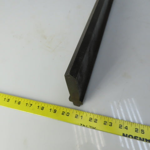24-1/2" Press Brake 90° Forming  Angle Die Block 1/2" Tang 4-1/4" Ht 5/8" Thick