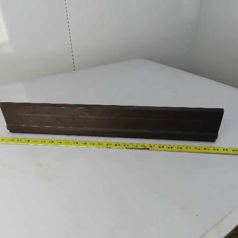 24-1/2" Press Brake 90° Forming  Angle Die Block 1/2" Tang 4-1/4" Ht 5/8" Thick