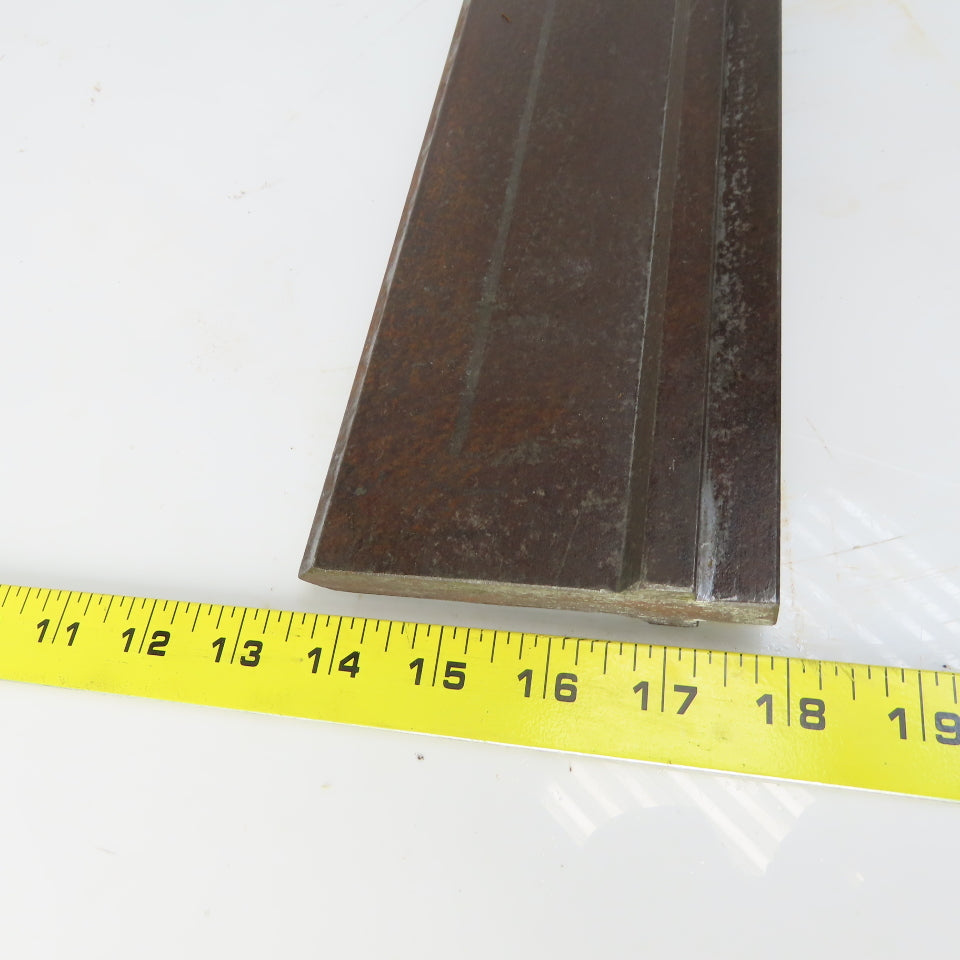 24-1/2" Press Brake 90° Forming  Angle Die Block 1/2" Tang 4-1/4" Ht 5/8" Thick