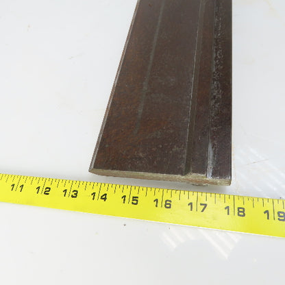 24-1/2" Press Brake 90° Forming  Angle Die Block 1/2" Tang 4-1/4" Ht 5/8" Thick